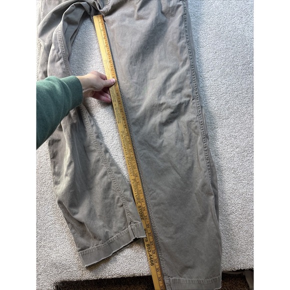 Vtg American Eagle Chino Pants Men's 32x34 Brown AE Skater Y2K Bootcut *READ - Picture 12 of 13